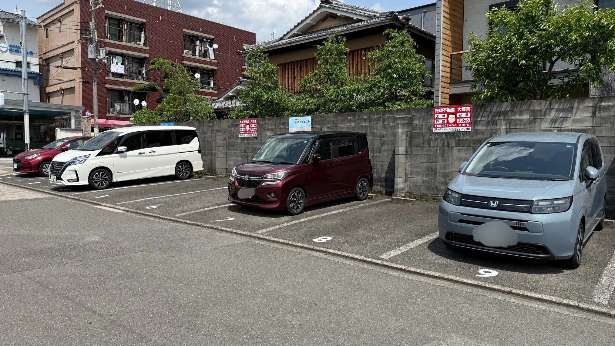 当社駐車場2｜会社概要｜イーズ・ホーム｜右京区不動産｜新築｜買取｜仲介