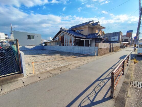 梅津段町　建築条件無し土地　